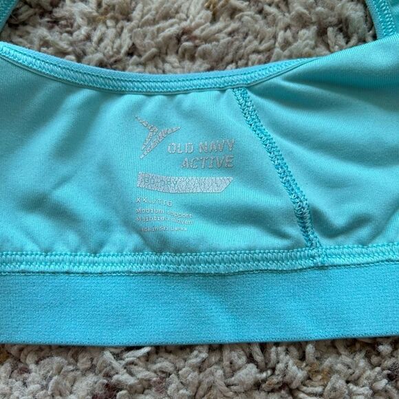 Old Navy Blue Geometric Sports Bra - Picture 3 of 3